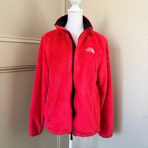 The North Face Womens Osito Jacket Dark Pink Fleece Size M Gorpcore Athleisure